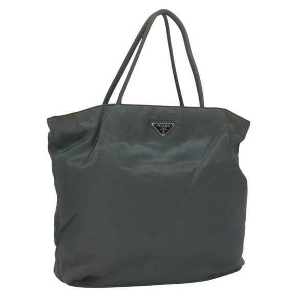 PRADA Hand Bag Nylon Gray Auth bs22070 - Picture 1 of 16